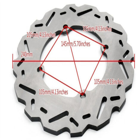 Compatible avec le disque de frein arrière droit des Honda CTX700 DCT ABS 14-16 et NC700X/NC750X 12-18.
