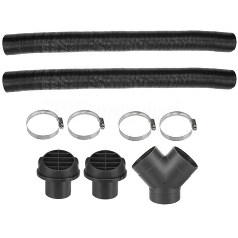 Compatible avec le kit de ventilation de sortie d'air chaud en Y pour conduit de tuyau de chauffage Webasto Diesel Heater 75 mm