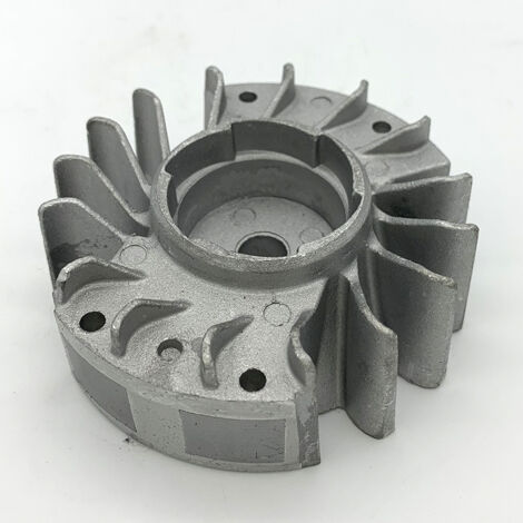 Compatible avec l'ensemble volant magnétique de tronçonneuse STIHL MS170 MS180 017 018, volant avec ventilateur, couronne d'engrenage de démarrage, composant central du système d'allumage.