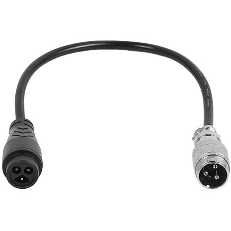 Compatible avec les accessoires pour trottinettes MiniMotor : câble d'alimentation, câble adaptateur étanche, connecteurs mâle et femelle.