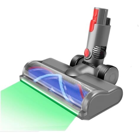 Compatible avec les aspirateurs sans fil Dyson V7/V8/V10/V11/V15, cette brosse rotative douce pour sols durs est un accessoire motorisé doté d'une fonction de détection de la poussière.