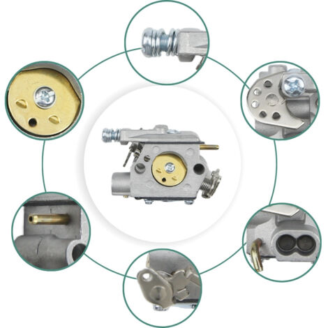 Compatible avec les carburateurs de tronçonneuse Partner P360, P350S, P340 et Walbro WT-826