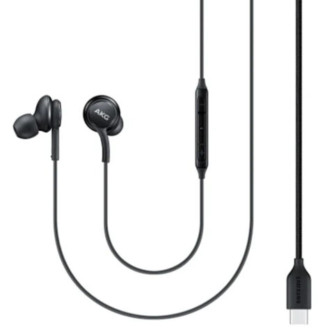 Compatible avec les casques USB-C Samsung (réglés par AKG) – Noir Compatible avec les casques USB-C Samsung (réglés par AKG) – Noir