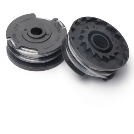 Compatible avec les tondeuses Greenworks : Kit de capuchon de bobine gris 2900719 — Accessoire pour fil de coupe-bordures et tondeuse à gazon, C