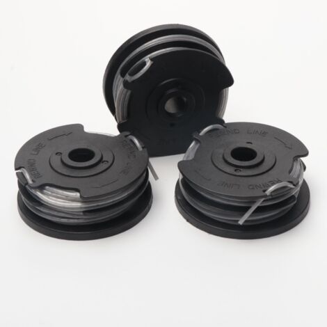 Compatible avec les tondeuses Greenworks : Kit de capuchon de bobine gris 2900719 — Accessoire pour fil de coupe-bordures et tondeuse à gazon, D
