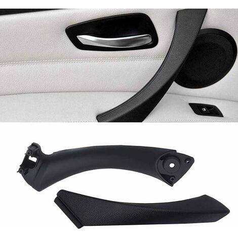 Compatible avec poignée de porte Série 3 E90/E91/E92/E93,poignée de traction de porte passager gauche + couvercle extérieur (Compatible with Série 3 E90/E91 323 325 328 330 335 Sedan&Touring)