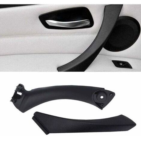 Compatible avec poignée de porte Série 3 E90/E91/E92/E93,poignée de traction de porte passager gauche + couvercle extérieur (Compatible with Série 3 E90/E91 323 325 328 330 335 Sedan&Touring)
