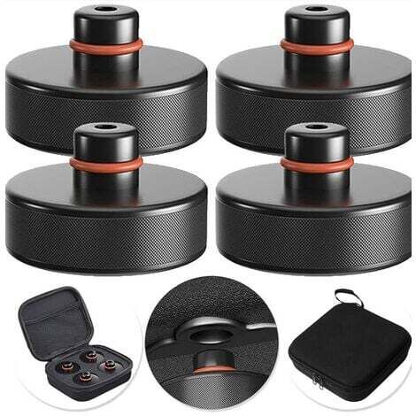 Compatible avec Tesla Model 3/S/X/Y, 4 vérins en caoutchouc avec boîte de rangement, accessoires de voiture Tesla,