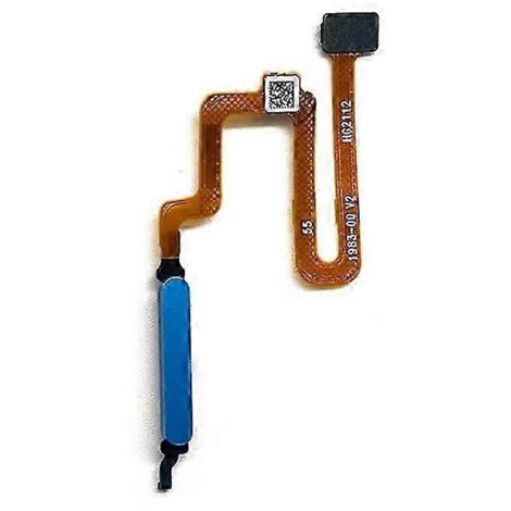 Compatible avec Xiaomi Redmi Note 12 Pro 4G : bouton d'accueil, bouton d'empreinte digitale (sans logo), bleu.