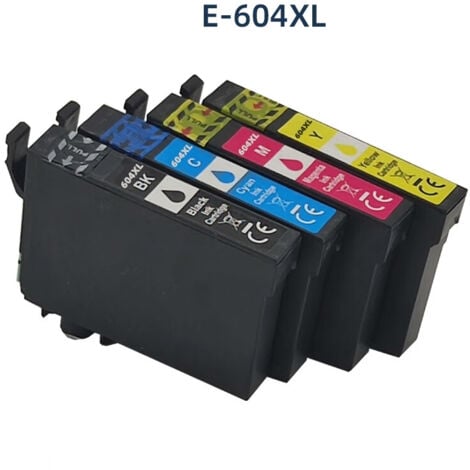 AAFGVC Compatible Cartouche pour Epson 604 XL 604XL Encre pour XP-2200 XP-2205 XP-3200 XP-3205 XP-4200 XP-4205 WF-2910 WF-2930 WF-2950 (Noir,Cyan,Magenta, Jaune)
