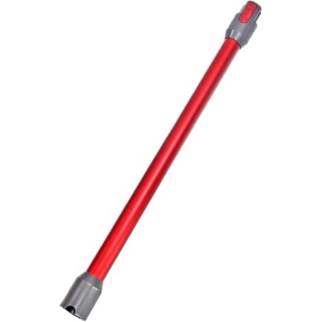Compatible con aspiradoras inalámbricas Dyson V7, V8, V10, V11 y V15: Tubo de extensión de liberación rápida (pieza de repuesto para aspiradoras de mano inalámbricas) (tubo metálico) (varillas rojas)