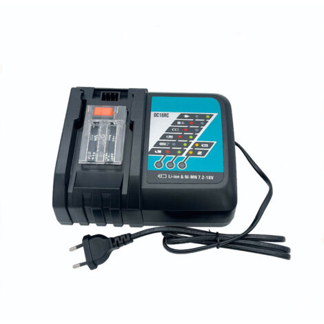 Compatible con baterías de iones de litio y de níquel-hidruro metálico de Makita. Cargador rápido de 9,6 a 18 V – DC18RC