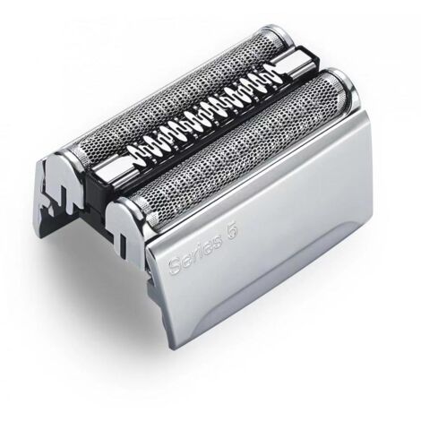 Compatible con cabezales de repuesto de afeitadoras eléctricas de la serie Braun. Conecte fácilmente su nuevo cabezal de afeitadora/cuchilla plateada (52S).