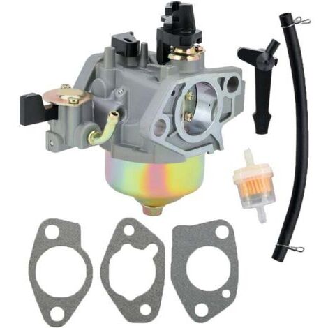 Compatible con carburador GX390 con junta de línea de filtro de combustible para motor Honda GX 390 GX340 13HP 11HP 16100-ZF6-V01