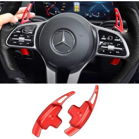 Compatible con la extensión del Cambio de la Paleta del Volante de Mercedes Benz (Ajuste: 2019-2020A/G, 2015-2020C/CLA/CLS/S/SL, 2017-2020 E/GLS/SL, 2016-2020 GLA/GLC/GLE/Metris Class),rosa