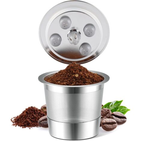 Compatible con las cápsulas de café reutilizables Keurig Supreme y Supreme Plus K-Cup, filtro de café K-Cup universal, reutilizable y recargable de acero inoxidable, respetuoso con el medio ambiente y