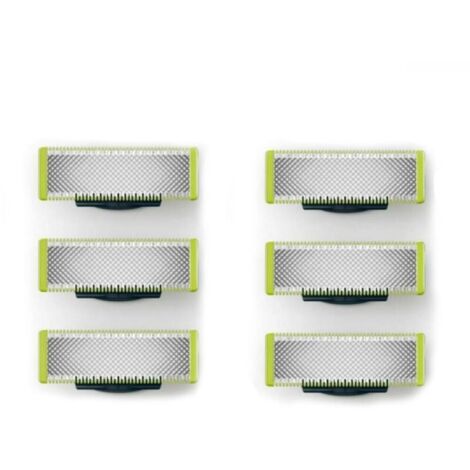 Compatible con Philips QP2520, QP2630, QP210, QP220, QP65 - Cuchillas de repuesto para afeitadora/recortadora eléctrica, acero inoxidable resistente, para recortar, peinar y afeitar, paquete de 6