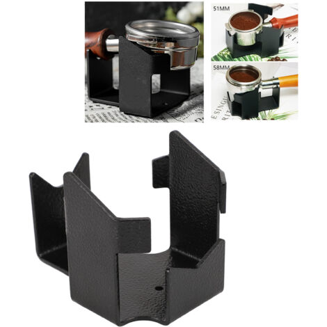 Compatible con portafiltros de 51 mm/53 mm/58 mm, soporte de pesaje electrónico – encimera de cocina de aleación de aluminio de 316 g – accesorios para portafiltros de café