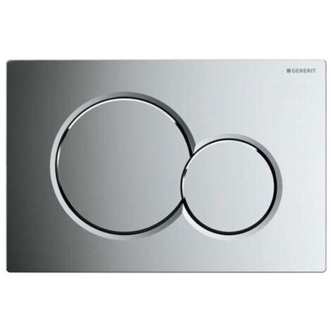 compatible Geberit Sigma01 - Plaque de déclenchement SIGMA01, chrome poli (115.770.21.5)