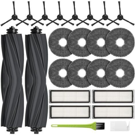 Compatible pour Dreame L10 Prime / L10s Ultra/Xiaomi X20 Plus / X10 Plus Pièces de Rechange pour Dreame L10s Pro 2 Brosse Principale 8 Chiffons de Nettoyage 4 Filtres 8 Brosse Latérale