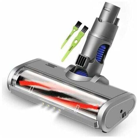 Compatible Pour Dyson V6 Dégagement Rapide Brosse Rotative Motorisée Électrique Avec Rouleau À Poils Tapis Pour Sol Dur Parquet Carreaux Avec Lumière Led