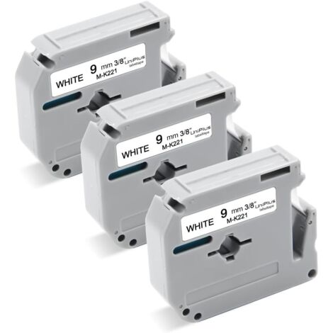 UniPlus 6x Compatible Tze-231 pour Brother P-touch Tapes 12mm TZe231 Tz
