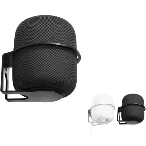 Compatible With Apple Homepod 2 Wall Mount Stand Accessories With Integrated Cable Management, Speaker Accessories Rack (Apple Homepod 2, Black) 1 Piece