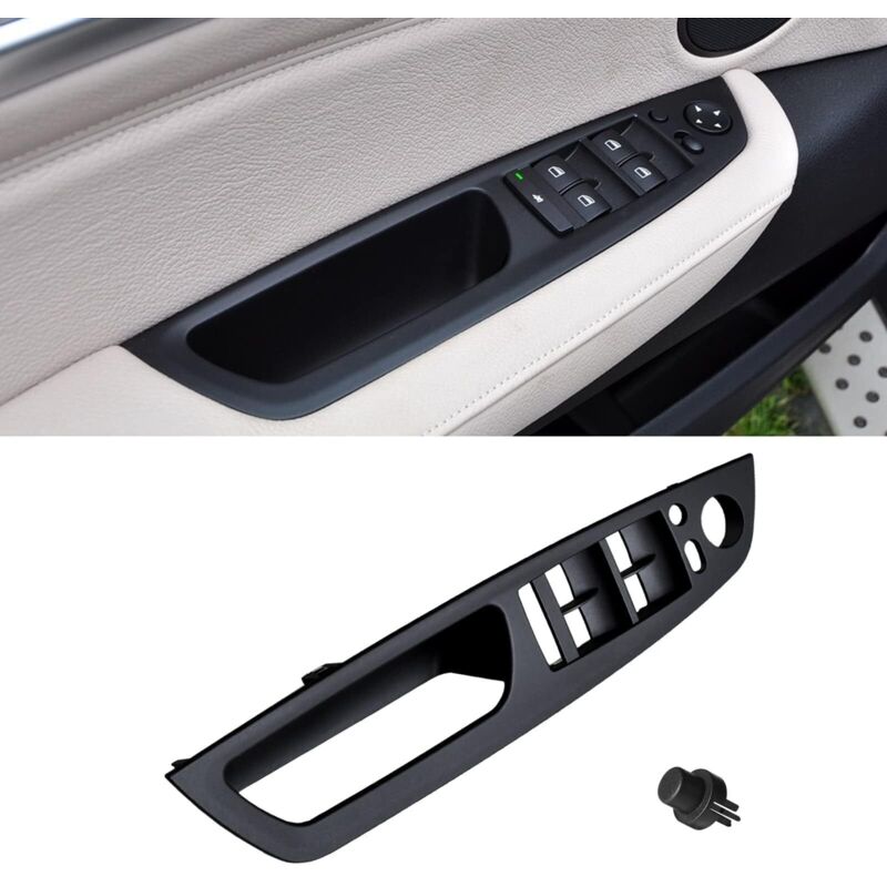 Compatible with BMW X5 E70 2008–2013 and X6 E71/E72 2008–2014 door handles, interior door handle trim, front door handle, left interior handle for X5