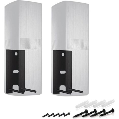 Compatible With Bose Lifestyle 650/700 Holder Wall Mount Bose Lifestyle 650/700 Stand Bracket Accessories With Integrated Cable Management, Speaker Accessories Rack (Black) 2 Pieces