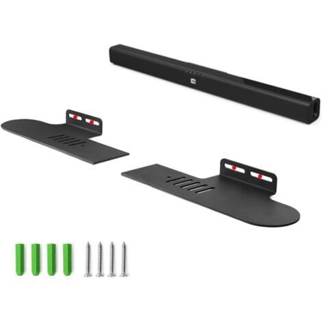 Compatible With Jbl Stv135 Soundbar Holder Wall Mount, Jbl Stv135 Soundbar Stand Accessories With Integrated Cable Management, Smart Home Speaker Accessories Rack (Jbl Stv135 Soundbar, Black) 1 Piece