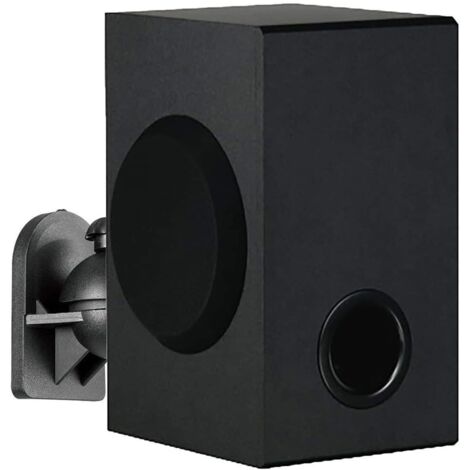 Compatible With Logitech Z906 Mount Holder Wall Mount Logitech Z906 Stand Bracket Accessories, Speaker Wall Mounts, Bookshelf Speaker Wall Mounts (Logitech Z906, Black) 2 Pieces