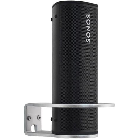 Compatible With Sonos Roam Holder Wall Mount Sonos Roam Stand Holder Accessories With Integrated Cable Management, Speaker Accessories Rack (Sonos Roam, Black) 2 Pieces