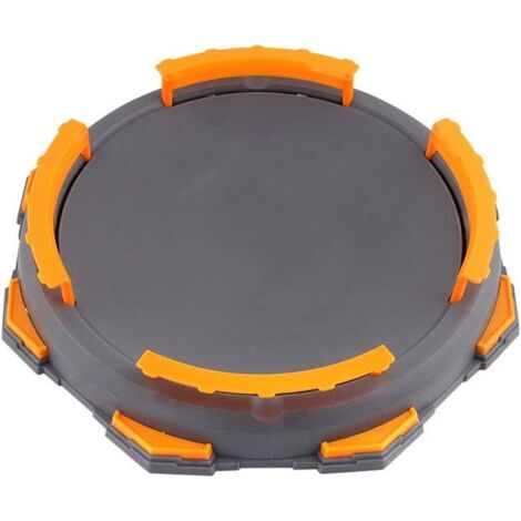 Competitive Gyro Toy Burst Gyro Arena Disque Excitant Duel Spinning Top Beyblades Launcher Stadium (Gris),