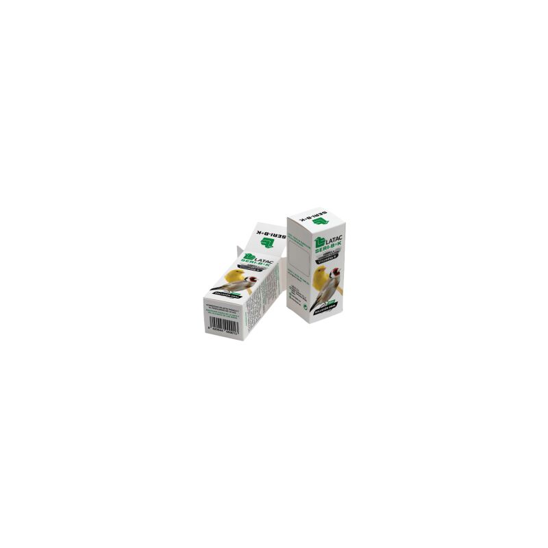 

Complejo vitaminico SERI B+K para aves liquido 20 ml - Latac
