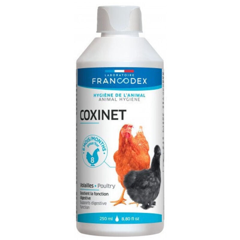 Complément Alimentaire Pour Volailles Traitement Anticoccidien Coxinet 250ml Francodex