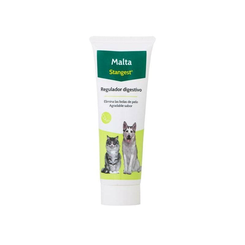 

Stangest - Malta para Perros y Gatos Suplemento Alimenticio Favorece el Tránsito Intestinal Elimina Bolas de Pelo 100 g
