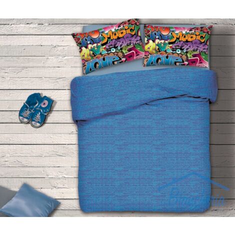 COMPLET de LINGE de peintures MURALES var.12 LIT DOUBLE 2 PLACES