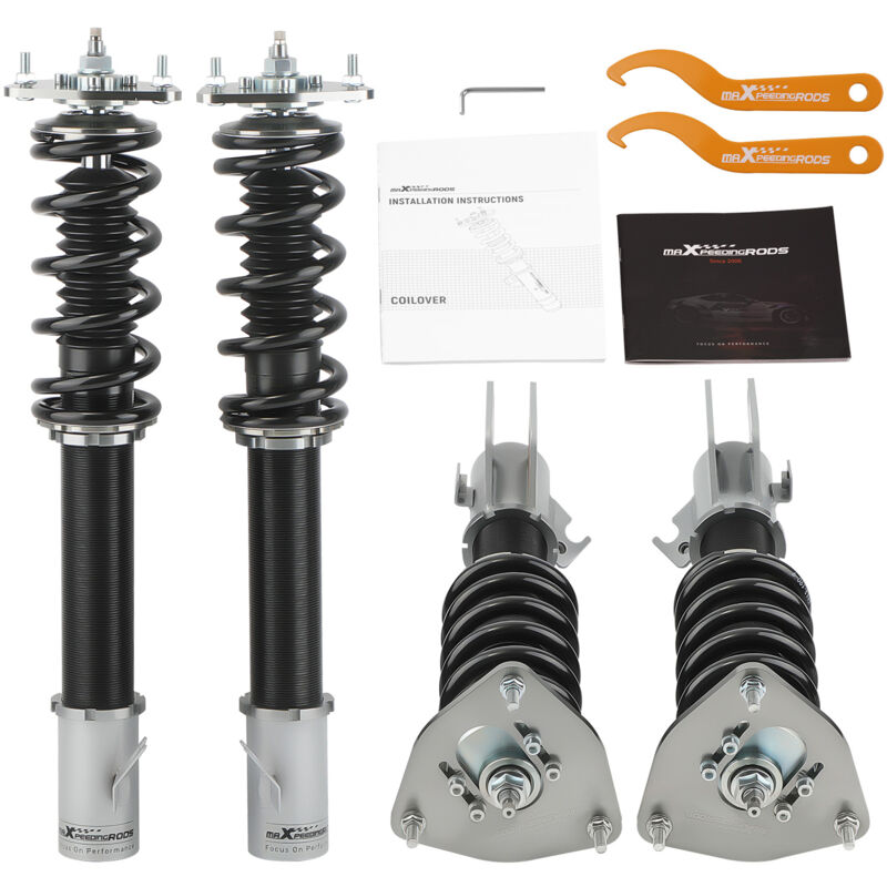 Compatible for Subaru Impreza GC8 For High Performance 93-01 24 Ways Adjustable Coilover / Shock Absorber Suspension Kit Lowering Kit