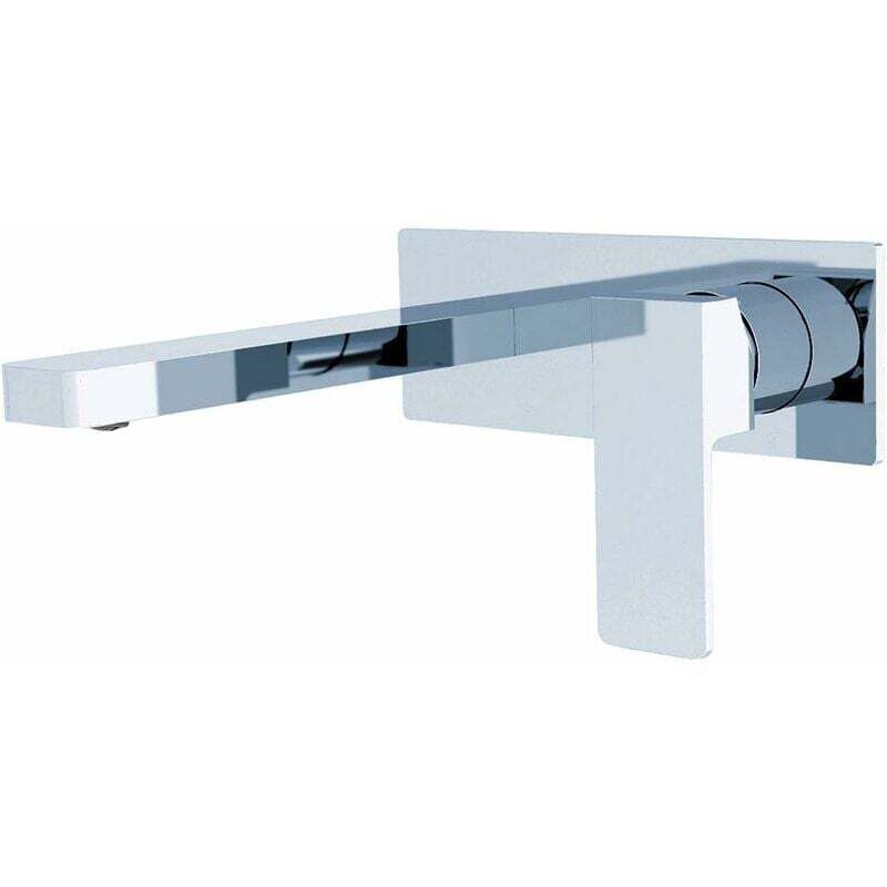 Complète en Cuivre Sans Plomb Robinet Mural Pour Salle de Bain,Robinet Mural de Lavabo Pour Salle de Bains Robinets de Baignoires Mitigeur 3015-07A