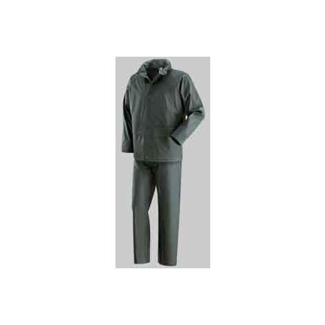 COMPLETO GIACCA E PANTALONE IMPERMEABILE 'IGUAZU' Tg. XL - Col. Verde - NERI