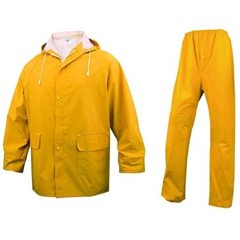 Completo Impermeabile Anti Pioggia  Giallo Giallo 2XL