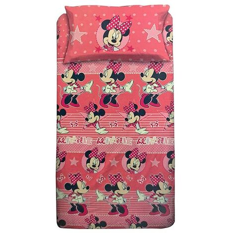 Completo Lenzuola Minnie Elegant Letto Piazza e Mezzo