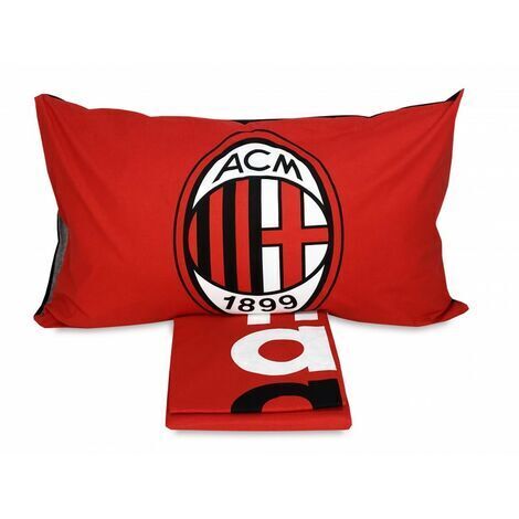 COMPLETO lenzuolo SINGOLO A.C. MILAN Originale