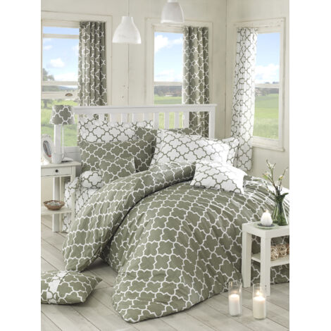 Completo letto - 1 copripiumino 220 x 240 cm + 2 federe 60 x 60 cm - 100% cotone rinforzato - Grigio