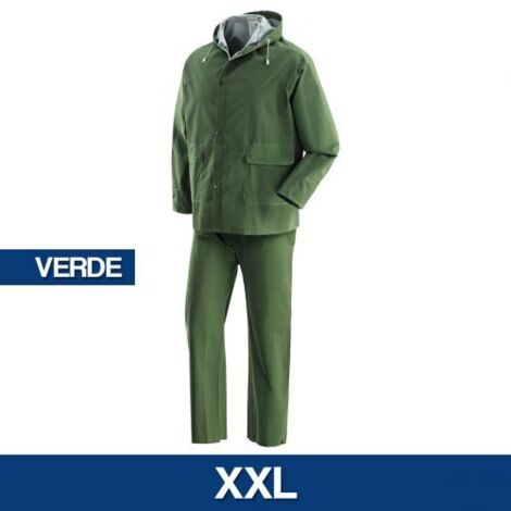 COMPLETO PVC ANTISTRAPPO ANTIVENTO BRIXO VERDI   -XXL