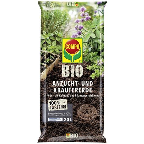 COMPO BIO Anzucht- und Kräutererde torffrei 20 L