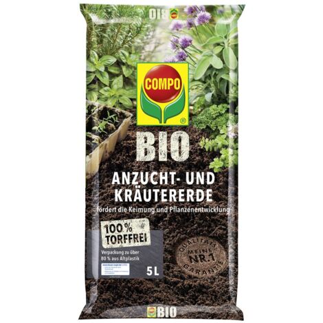 COMPO BIO Anzucht- und Kräutererde torffrei - 5 Liter