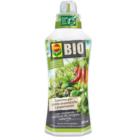 COMPO Bio Concime per Piante Aromatiche e Peperoncini 500ml