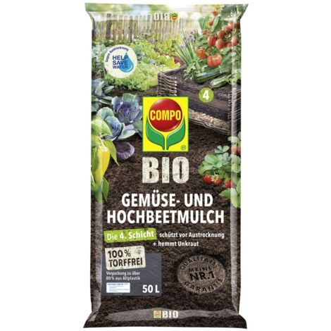 COMPO BIO Gemüse- und Hochbeetmulch 50 l torffrei