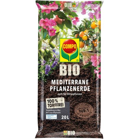 COMPO BIO Mediterrane Pflanzenerde torffrei 20l